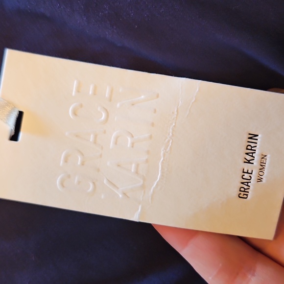 Grace Karin Deep Blue Midi Dress - Picture 5 of 6